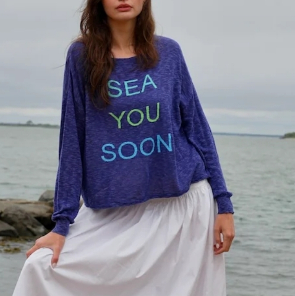 Stitchdrop Sweater Sea You Soon Top